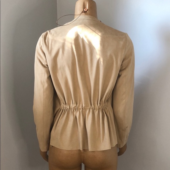 2/$100 Faux Suede Waterfall Jacket Tan - Picture 3 of 6